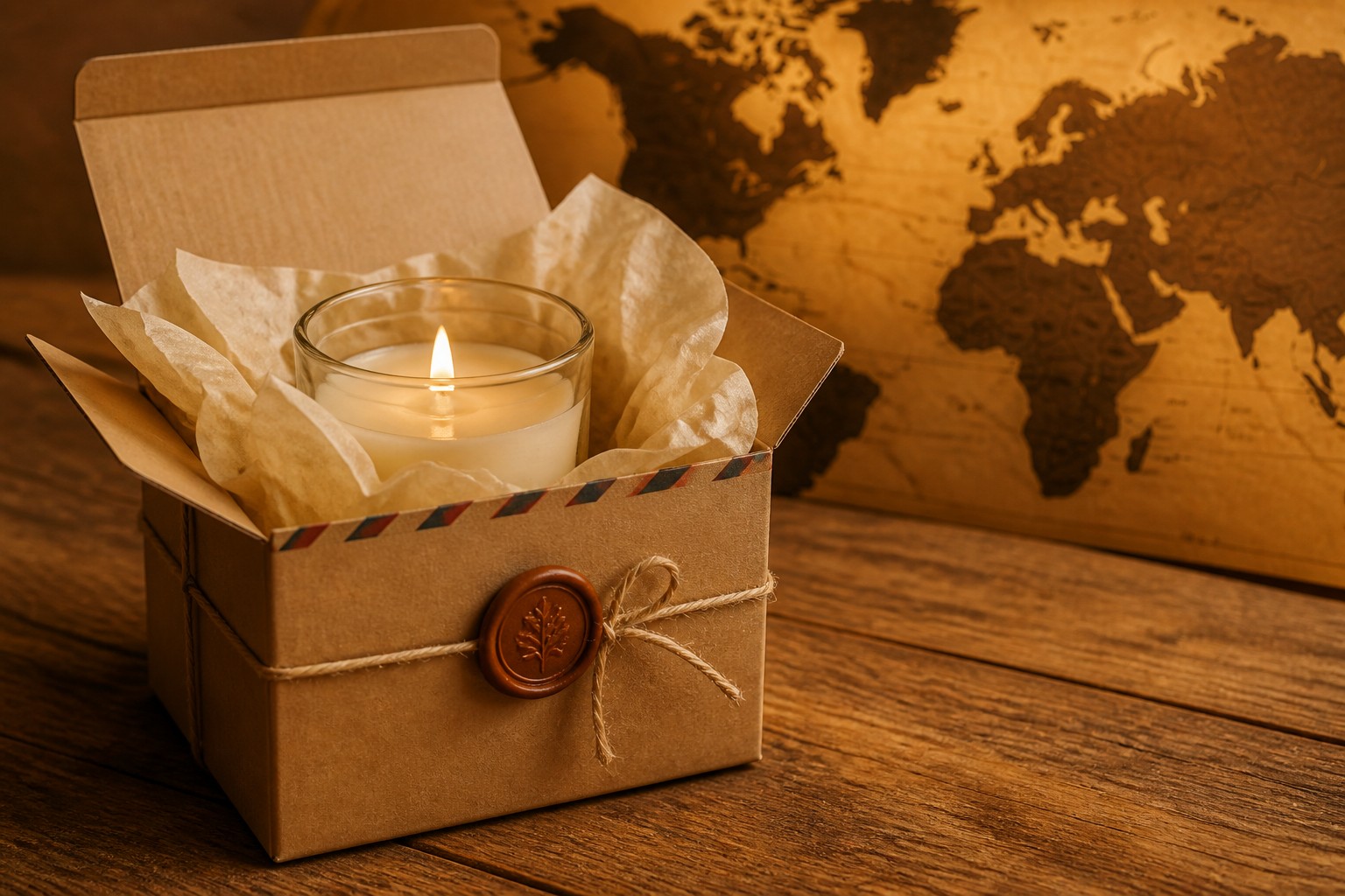Global shipping from ESUN Candle factory